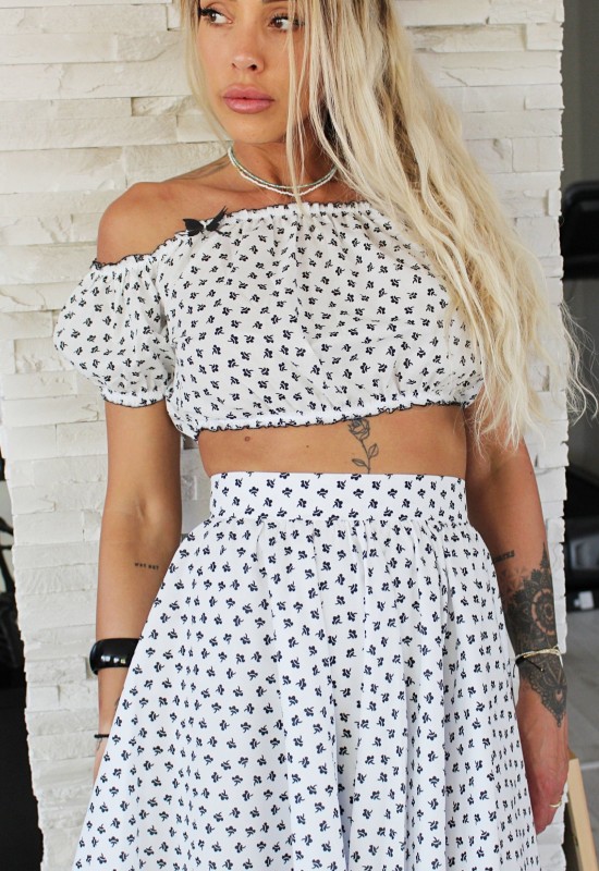 Crop- top Whisper in white 