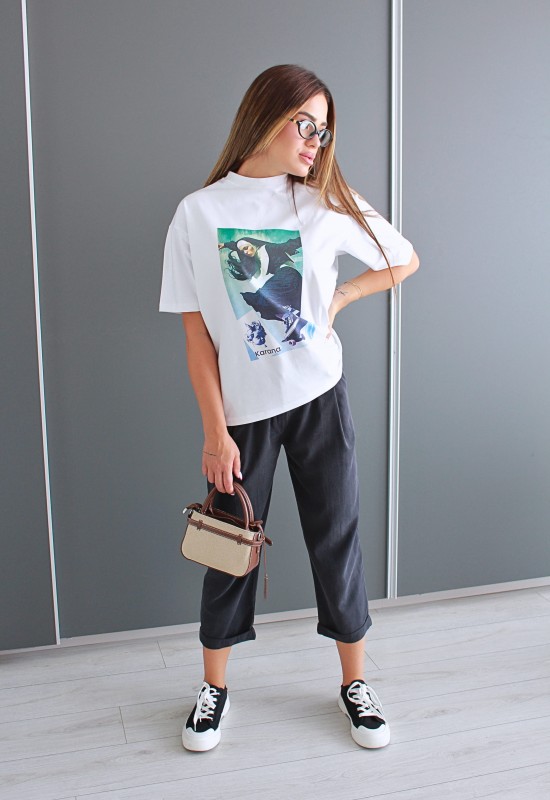 Тениска Rebel Nun Oversize 