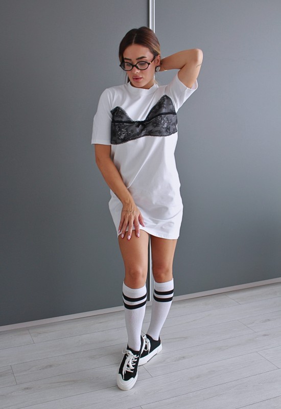 Дълъг T-shirt Lingerie от колекцията Karana Noir 