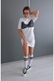 Дълъг T-shirt Lingerie от колекцията Karana Noir 