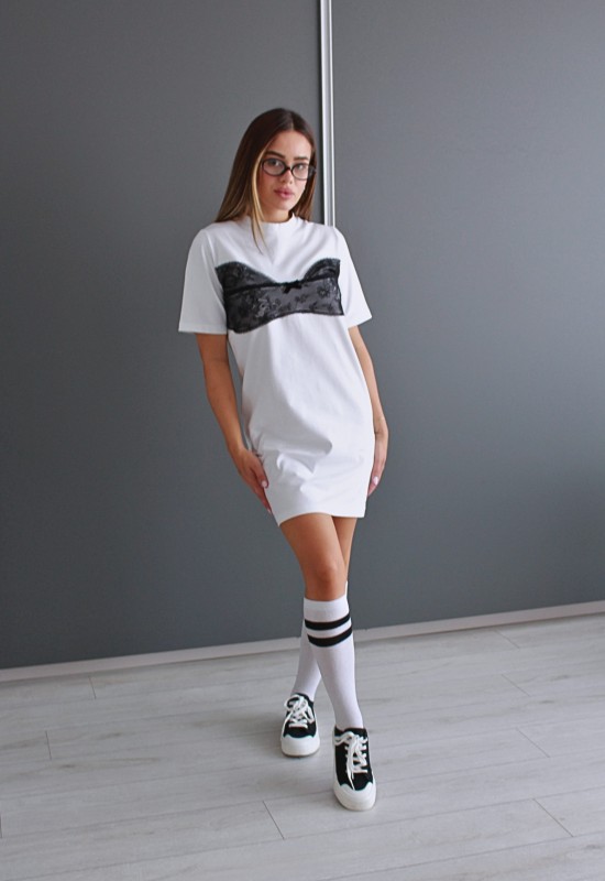 Дълъг T-shirt Lingerie от колекцията Karana Noir 