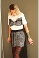 Дълъг T-shirt Lingerie от колекцията Karana Noir 