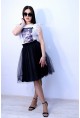 T-shirt Black and white butterfly 
