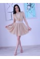 Елегантна блуза от еластична материя с дантела и тюл..