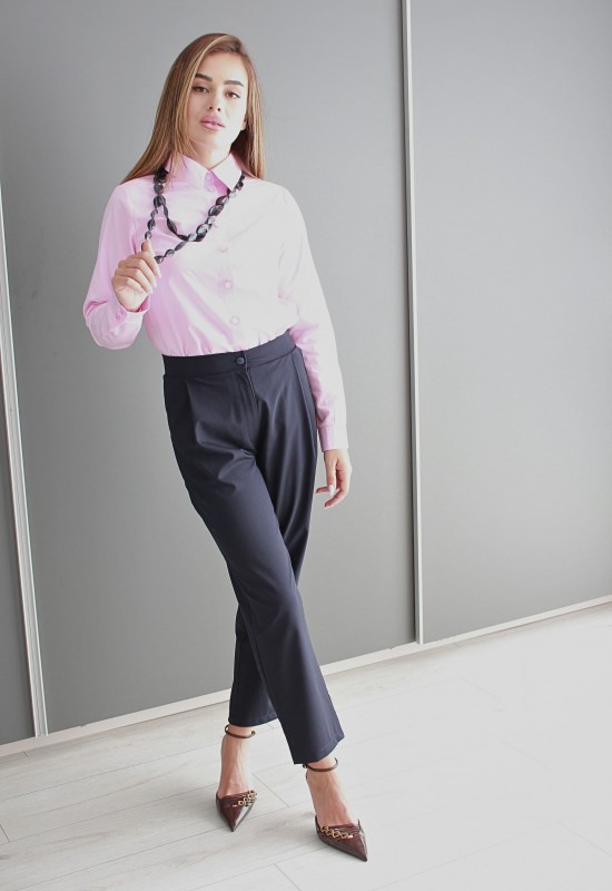 Класическа памучна риза Pink Elegance