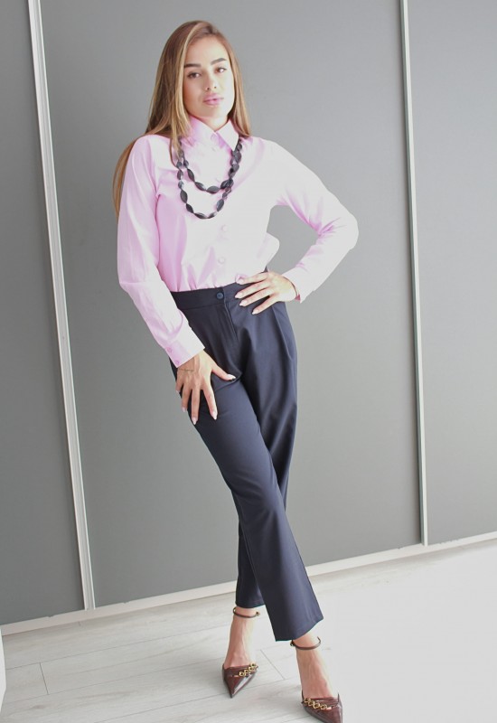 Класическа памучна риза Pink Elegance