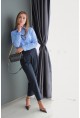 Класическа памучна риза Blue Elegance
