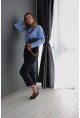 Класическа памучна риза Blue Elegance