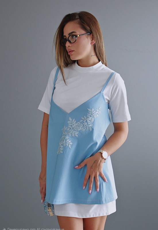 Къса рокля Karana blue Къса рокля Karana blue