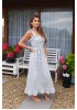Дълга рокля Azure Dream Angels със сини цветчета 
